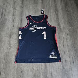 Nike Philadelphia 76ers James Harden Brotherly Love City Edition Jersey Sz 52 XL